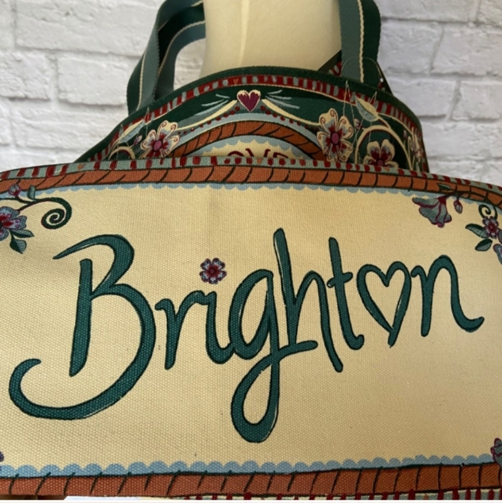 Brighton Bella Tile Love is All You Need Tote, NWT - Picture 4 of 8